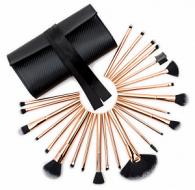 BRRG-24 Professional Cosmetic Brush collection 24 st - rose goud